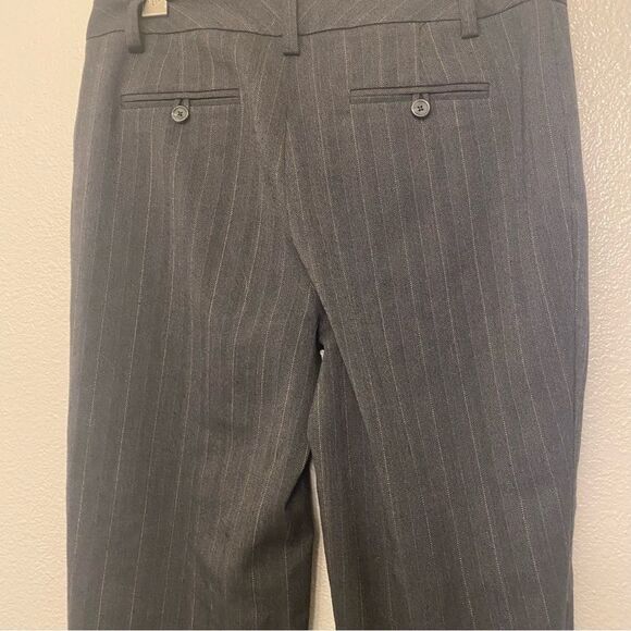 Cabi 155 pinstripe gray black slacks mid rise dress pants trouser Career wear 10 - Picture 5 of 10